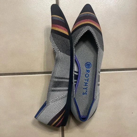 Rothy's The Point Inverse Stripe Flats - Picture 5 of 7
